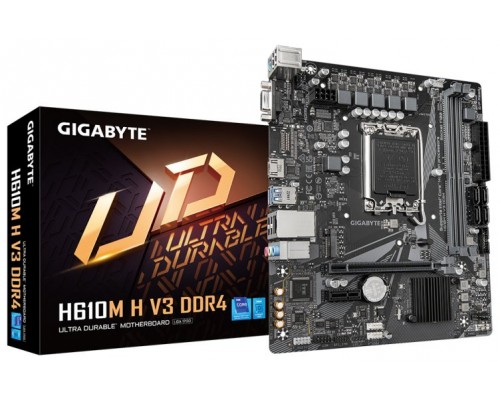 PLACA BASE GIGABYTE H610M H V3 1700 MATX 2XDDR4